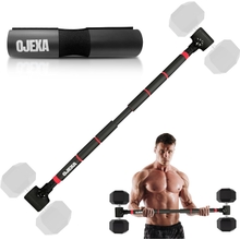 OJEXA Dumbbell Converter to Barbell Set - Berat boleh laras & Hingga 200 lb Kapasiti Berat Barbell - Steel Clamp - Barbell Dumbbells Converter for Home Gym - Angkat Berat untuk Latihan Tubuh penuh