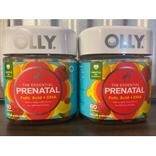 Olly PRENATAL Multivitamin Folic Acid &amp;amp;amp; DHA 60 Gummies X2 (120 Total) Exp 11/24