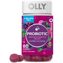 โอลี กัมมี่ ภูมิคุ้มกัน และสนับสนุนการย่อยอาหาร 1 พันล้านซีเอฟยู เสริมโปรไบโอติค เบอร์รี่ แบร์รี่ 40 วัน - 80 ครั้ง