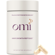 OMI WELLBEAUTY Women's Hair Growth Peptides, Doctor Recommended, Follicle Fortifying Biotechnology, Clinically Proven to Visibly Grow More Hair and Reduce Hair Loss, 1-Month Supply