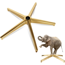 Office Chair Base Replacement Parts -Heavy Duty Aluminum Alloy Desk Chair Base Replacement 2200Lbs,Universal Gas Cylinder and Caster Sockets 28 Gold