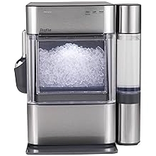 GE Profile Opal 2.0 Ultra Nugget Ice Maker with Side Tank and Scale Inhibiting Filter, Scoop Included, 38 lbs in 24 Hours, Pellet Ice Machine with WiFi &amp; Smart Connected, Stainless Steel