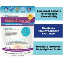 Organic Colostrum-LD Powder with Proprietary Liposomal Delivery LD Technology for up to 1500% Better Bioavailability Than Regular Bovine Colostrum Organic Vanilla, 12 Ounce