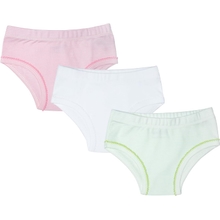 ORGANICKID Girls 100% Organic 100% Cotton Underwear GOTS Certified Kids Toddler Panties Briefs Pack of 3