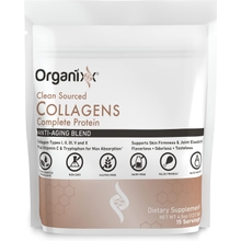 Organixx Clean Sourced Collagen Powder, Hydrolyzed Protein Powder Collagen Peptides with Vitamin C, and Types I, II, III, V, X, For Skin, Joints, Hair and Nails, Aging Support Unflavored 15 Servings