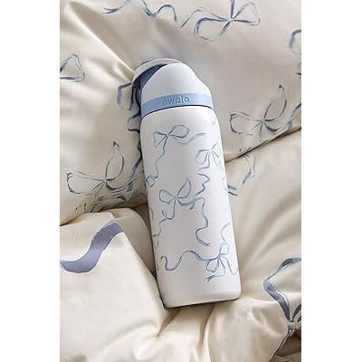 Owala Tied And True Blue Bows 32 Oz Freesip UO New Zealand | Ubuy