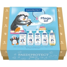 PAEDIPROTECT Care Box Skin Care Set with 1 x Face Care 1 x Shampoo & Wash Lotion 1 x Care Lotion for Babies and Children 1 x Care Bath 1 x Care Oil Gift Set with Care Products