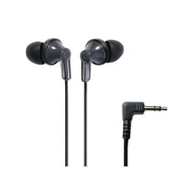 Panasonic ErgoFit Earphones, Neodymium Drivers, RP-HJE120 Matte Black/Red, RP-HJE120-KB