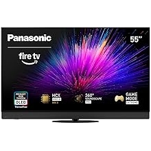 Panasonic Z95 Series 2025 Model 55-inch OLED 4K Ultra HD Smart Fire TV, HDR10+ Adaptive, Dolby Vision IQ, 360 Soundscape Pro, 144Hz Refresh Rate and Hands-Free Alexa - 55Z95BP