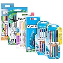 Paper Mate & Sharpie Pens Set | Stationery Supplies | Ballpoint PensHighlightersMechanical Pencils & Correction Tape | Perfect for School & Office | 26 Count