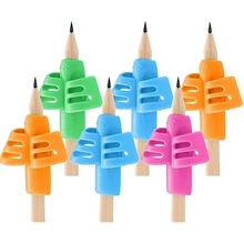 Pencil Grips - 6 Pack Pencil Grips for Kids Handwriting, Ergonomic Writing Training Aid Correction Silicon Gel Pencil Grip for Children Preschoolers 4 Colors