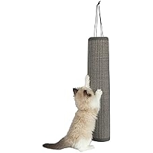 Bekalan Haiwan Kesayangan Terbaik Catify Cat Scratcher, Fun Interactive Scratchers, Posts, Poles, Claw Safe, Furniture Saver Indoor Play Support Natural Cat Behaviors Heavy Duty - Log Grey