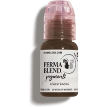 Perma Blend - Forest Brown - Microblading Ink for Permanent Eyeliner - Professional Tattoo Ink - Neutral Medium Brown Tattoo Ink Makeup - Vegan 0.5 oz