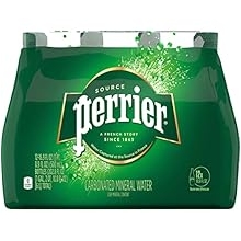 Perrier Sparkling Water, Plastic Water Bottles, 16.9 Fl Oz Pack of 12