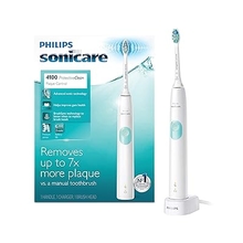Philips Sonicare ProtectiveClean 4100 แปรงสีฟันไฟฟ้าแบบชาร์จไฟได้สีขาว H ⁇ 6817 / 01 ( บรรจุภัณฑ์อาจแตกต่างกัน )