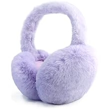 Foldable Ear Muffs for Women Cold Weather Fluffy Earmuffs Winter Warm Headband Cute Slouchy Ear Warmers