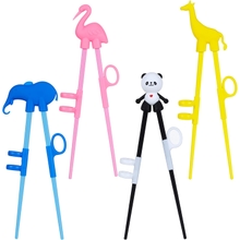 4 قطع عيدان للأطفال ، تعلم عيدان تناول الطعام للأطفال ، تدريب عيدان تناول الطعام مع الحيوانات للمبتدئين