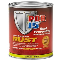 POR-15 45404 Rust Preventive Coating Semi-Gloss Black - 1 quart