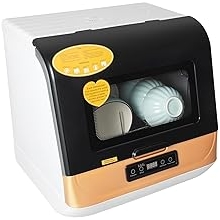 800W Dish Washer Machine, Counter Top Dishwasher with Filter, 10V Portable Mini Dishwasher for Familiesc, 3 Wash Modes Fast/Standard/Strong, 2Gal Water Saving
