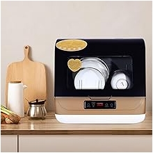 Portable Countertop Dishwashers, 800W Mini Dishwasher Countertop for Apartments and RVs, 7.8L/2gal Water for Dish Cleaning, Countertop Dishwasher with 3 Programs