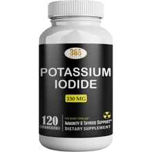 Potassium Iodide Tablets 130 mg - KI Tablets- Potassium Iodine Tablets 130 mg - USA MADE Potassium Iodine Pills YODO Naciente, Yoduro de potasio - 120 Tablets