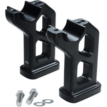 POWER JAMES 5.0 inch Tall Matte Black 1.5 Handlebar Risers for Harley Davidson 2018-2024 Fat Bob 114 FXFB FXFB/S with 1 1/2 inch Clamping Area