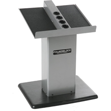POWERBLOCK Large Column Stand, Dumbbell Rack &amp; Weight Rack,Silverblack