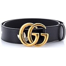 Pre-Loved x adidas GG Marmont Belt Printed Leather, Black