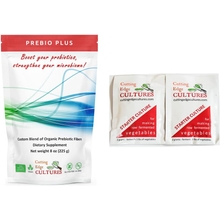 Prebio Plus Prebiotic Fiber Powder Best Custom Blend of Organic Prebiotic Fibers Dietary Supplement 8 oz Prebio Plus 8oz  Vegetable Starter 4 Grams