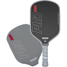Professor PhD Raw Carbon Fiber Premium Pickleball Paddle Racket - USA Pickleball Approved - Honeycomb Core - Power &amp; Control