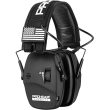 PROHEAR Digital Electronic Shooting Ear Protection Sound Amplification Earmuffs, 23dB NRR Low Profile Noise Reduction Hearing Protection for Gun Range and Hunting, Black