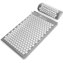 ProsourceFit Acupressure Mat and Pillow Set لتخفيف آلام الظهر والرقبة واسترخاء العضلات
