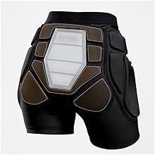 Protective Padded Shorts, Motorcycle Impact Protection Gear, Black