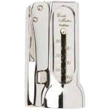 Pulltex Brucart Compact Chrome-Plated Corkscrew Deluxe Pack with Pouch