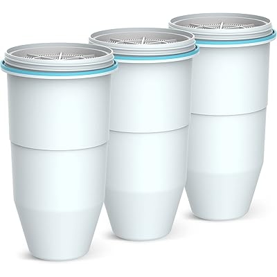 Pureline 5-Stage Pitcher Water Filter, Replacement Pitcher Filters and Dispenser Filters, NSFANSI Certified to Reduce TDS, Chlorine, PFOAPFOS, Bad Taste and Odor 3 Pack