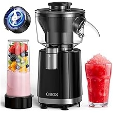 QIBOX Snow Cone Machine &amp; Smoothie Blender 2 in 1, 700W Powerful Shaved Ice Machine Slushine Machine, Healthy Frozen Drink Maker with Stainless Steel Blade &amp; Smoothie Recipe, for Home Kitchen Party