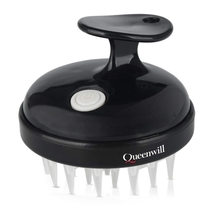Queenwill Electric Handheld Hair Massager, Cordless Hair Scalp Massager Portable Head Scratching Massager with 2 Modes Vibration Comb for Hair Growth, Deep Cleansing and Stress Relaxation