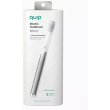 Quip Electric Toothbrush - Silver Metal - Electric Brush and Travel Cover Mount New Edition
