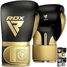 RDX Professional Boxing Sparring Gloves, Mark PRO Competition, Super Skin Maya Hide Leather, Multi-Layered, Padded Wrist Support, EZ Strap for Firm Secure Fit, Kickboxing Training