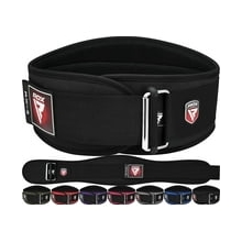 RDX Weight Lifting Belt, 6 Inch Curved Padded Back Lumbar Support, Functional Fitness Strength Training, Core Exercise Workout Bodybuilding Powerlifting Deadlifts Squats, Home Gym Equipment