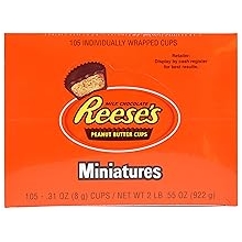 Reeses Milk Chocolate Peanut Butter Chocolate Candies 0.31 oz.
