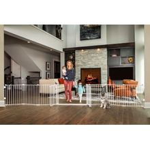 Regalo 192-Inch Double Door Super Wide Adjustable Baby Gate and Play Yard, 4-In-1, Bonus Kit