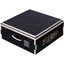 REP FITNESS Stackable Wood Plyometric Box for Jump Training, Fitness and Conditioning &ndash; Choose from 4, 6, 8, 12 inch Plyo Box Sizes, Fully Assembled