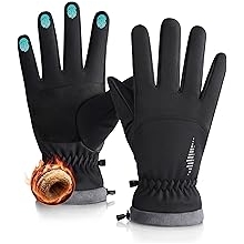 Winter Waterproof Ski Snow Warm Gloves for Women Men, Windproof Cold Weather Thermal with Touchscreen Fingers, for Running Driving Cycling Hiking Biking Outdoor Sports Daily Work