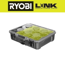 Ryobi LINK 10-Compartment Modular Small Parts Organizer Tool Box (2 Pack)