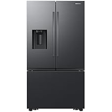 Samsung Smart 31 cu. ft. French Door Refrigerator by Samsung with Four Ice Types & Fingerprint-Resistant Matte Black Steel