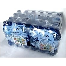 San Benedetto Sparkling Water * 16.9 Fluid Ounce 500ml Bottles Pack of 24 * [ Italian Import ]
