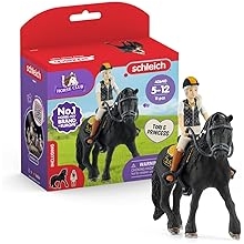 Schleich Horse Club - مجموعة ألعاب Tori & Princess المكونة من 11 قطعة مع شخصية الحركة وتمثال الحصان | 42640