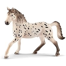 نادي Schleich Horse ، ألعاب الخيول القابلة للتحصيل للفتيات والفتيان Knapstrupper Stallion Spotted Horse Toy ، الأعمار 5 +