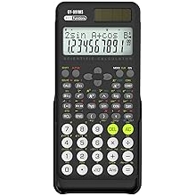 Scientific Calculators for Students, 991 MS Science Calculator for Middle and High School Supplies Calculator with Cover Black